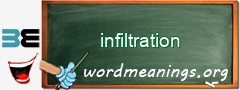 WordMeaning blackboard for infiltration